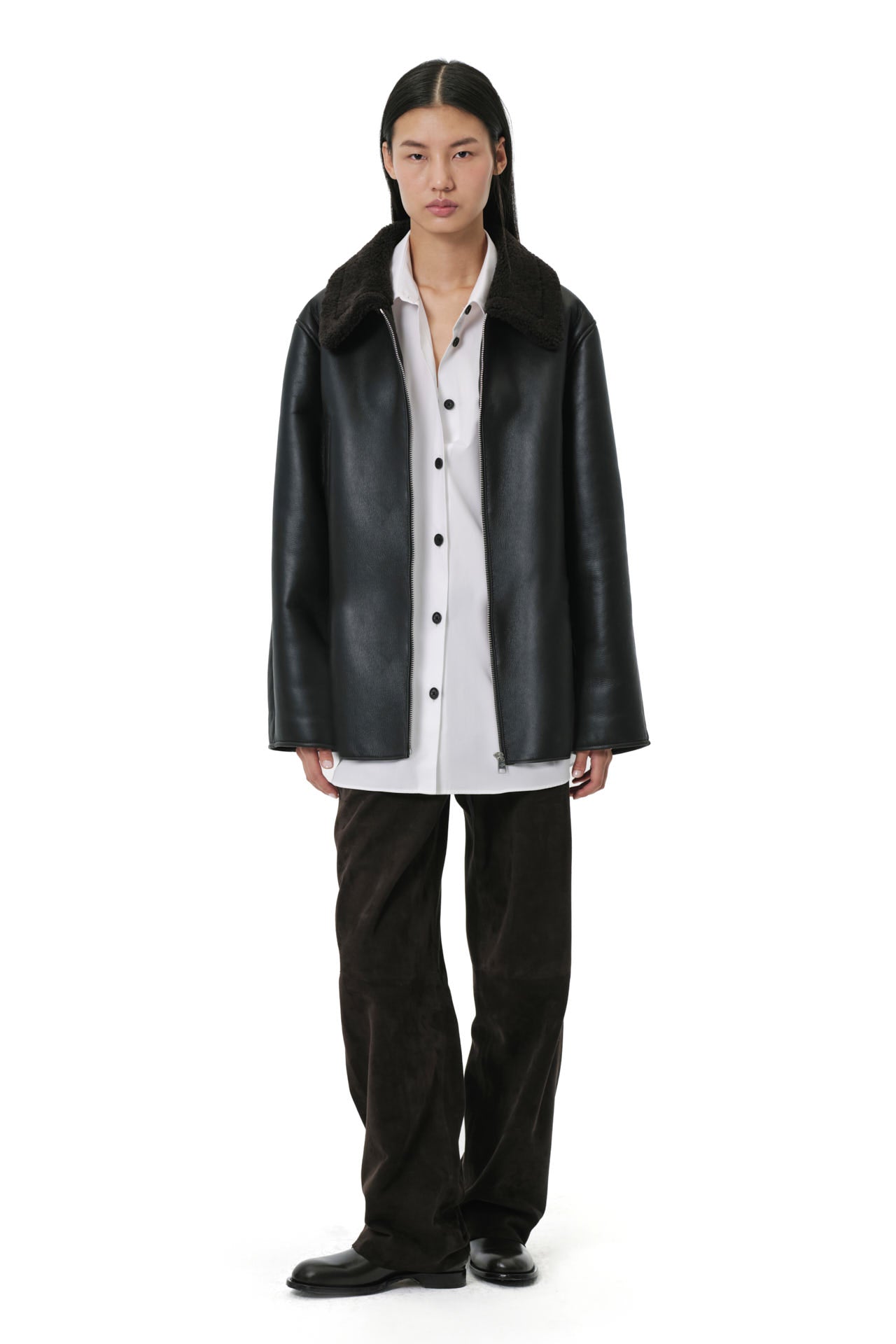 Scuba Midi 2.0 Shearling Jacket - Black